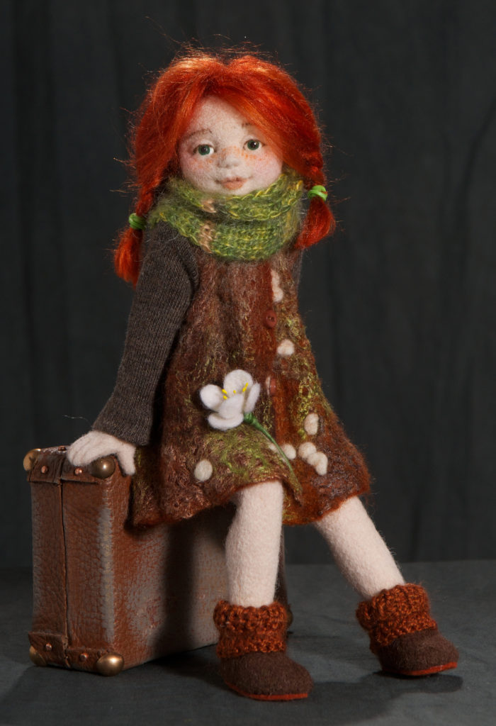 Needle felted doll Alexandra, Art Doll, Autor doll, Collectible